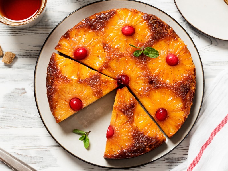 Upside-Down Ananas Kuchen