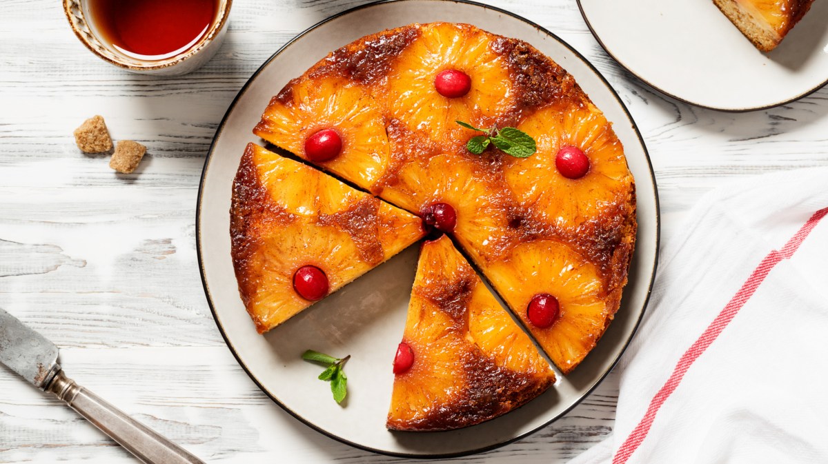 Upside-Down Ananas Kuchen