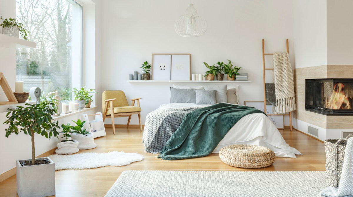 Gemütlich eingerichtetes Schlafzimmer