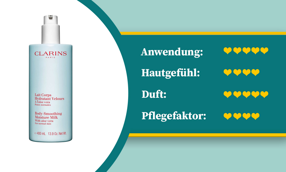 Diese Bodylotion von Clarins pflegt die Haut sehr gut.