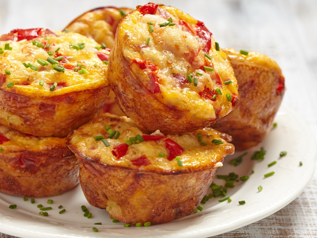 Rührei-Muffins: Low Carb Frühstücks-Rezept aus nur 3 Zutaten