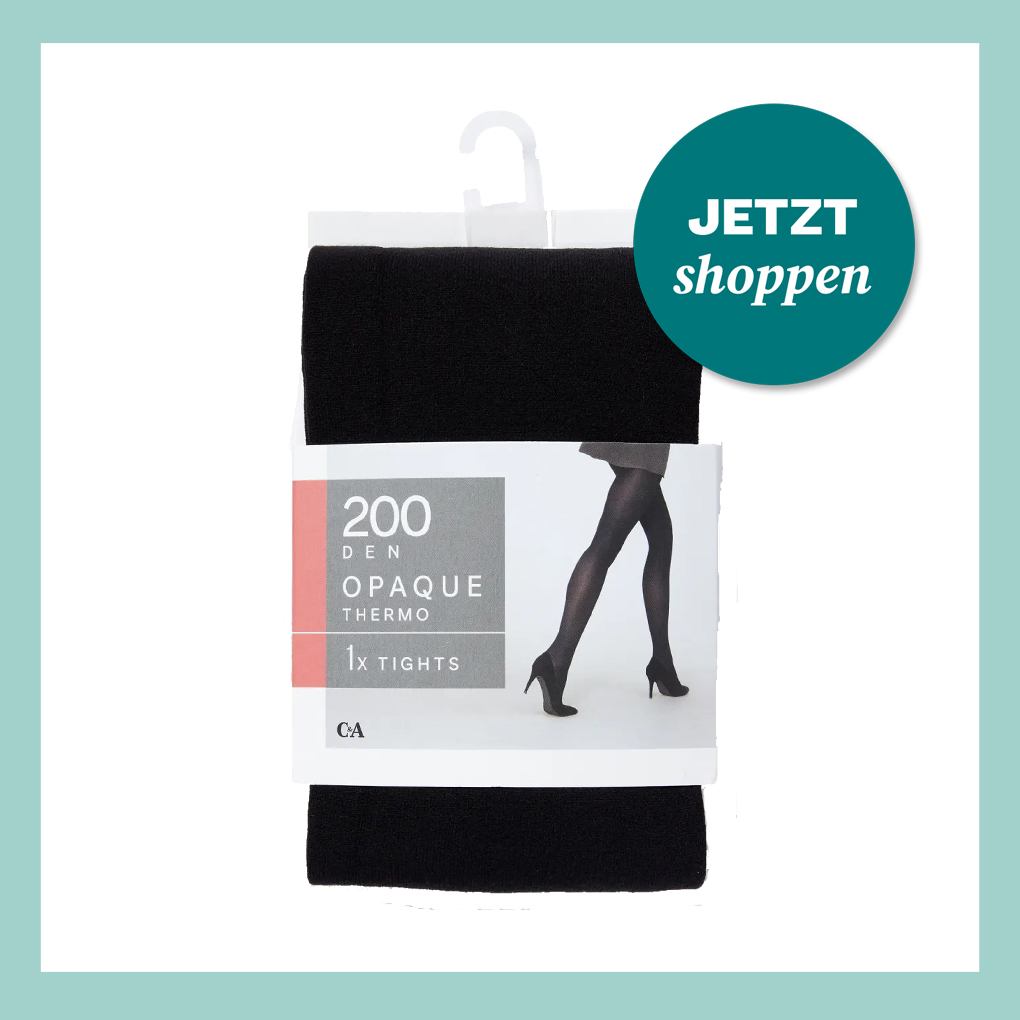 Schwarze Thermostrumpfhose von C&A