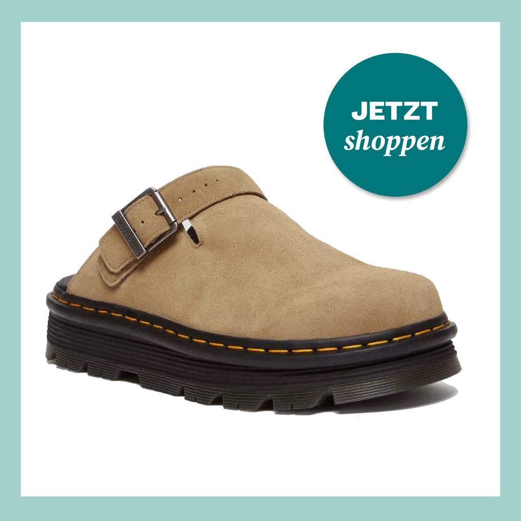 Dr. Martens ZebZag Mules in der Farbe Savannah