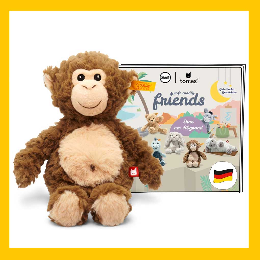 Foto einer Tonies Hörfigur für die Toniebox der Reihe Steiff Soft Cuddly Friends mit Hörspiel – Bodo Schimpanse