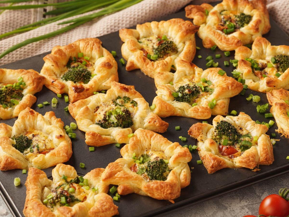 Brokkoli-Blätterteig-Muffins: Schnell gemacht