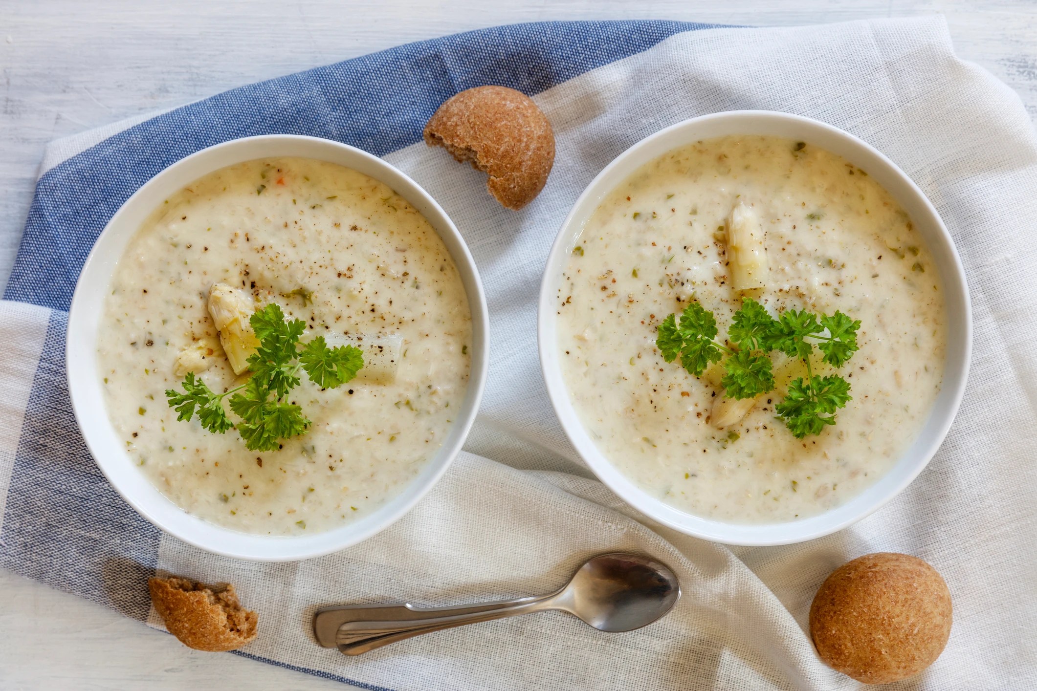 Schnelle Spargelsuppe