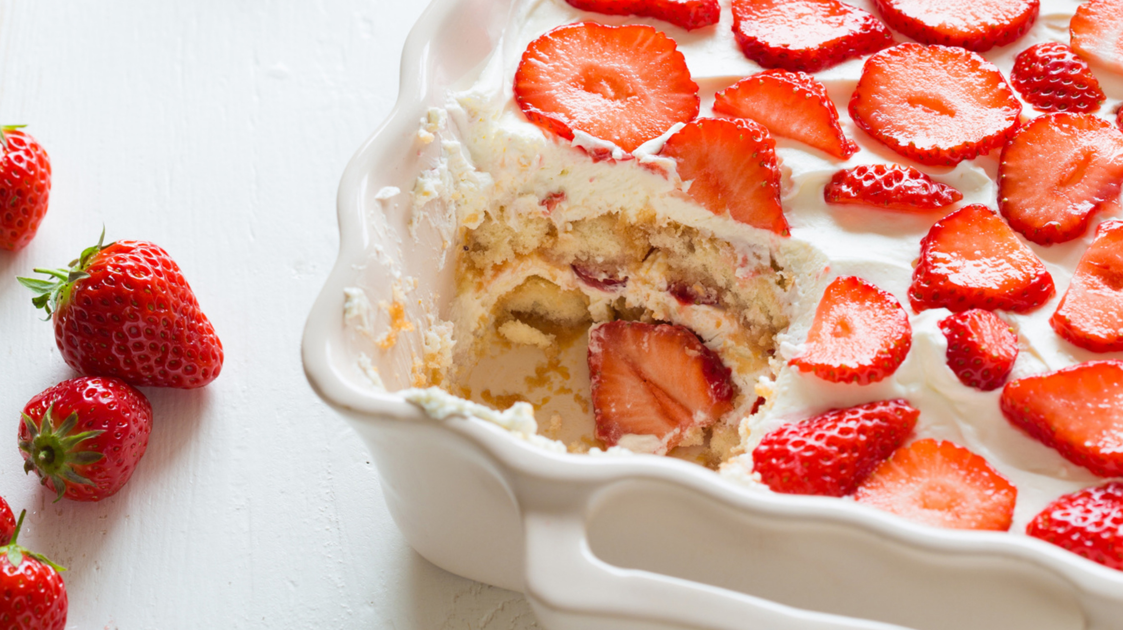 Erdbeer-Tiramisu mit Quark