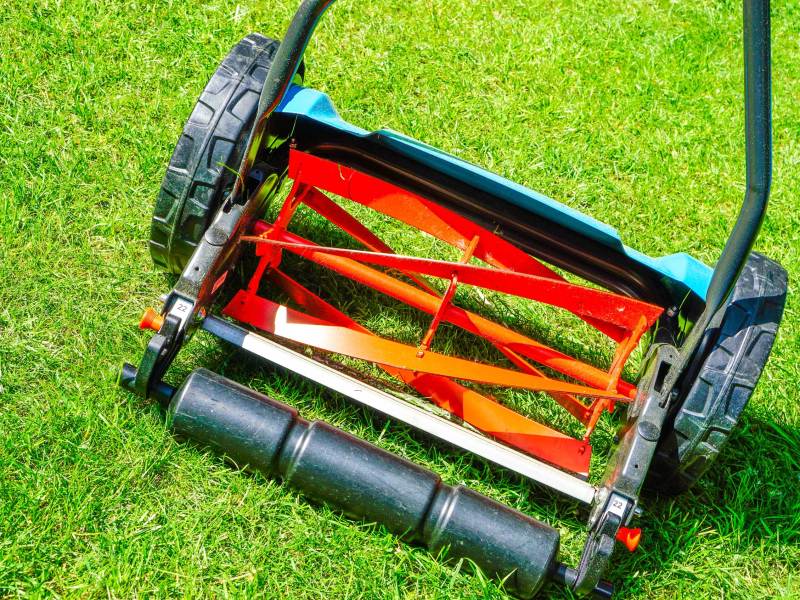 Handrasenmäher, Spindelmäher, geräuscharm mähen