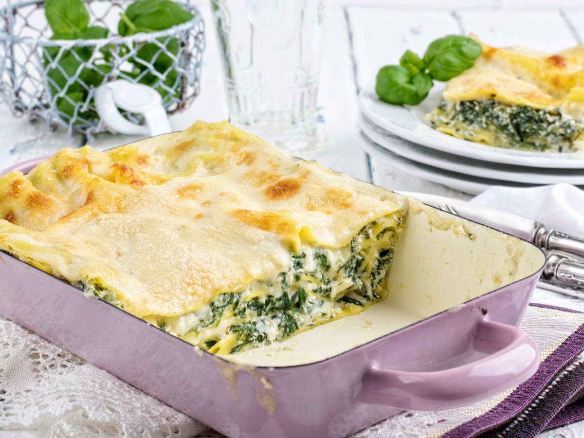 Spinatlasagne mit B&eacute;chamelsauce: Perfekt f&uuml;rs Abendessen