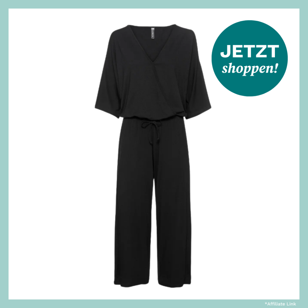 Schwarzer Overall von Bonprix