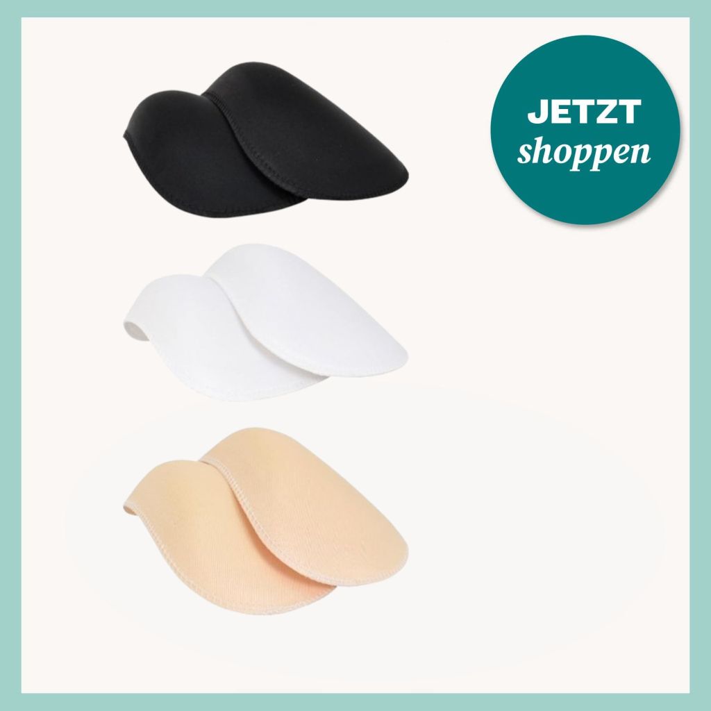 3 Paar Schulterpolster aus Schaumstoff