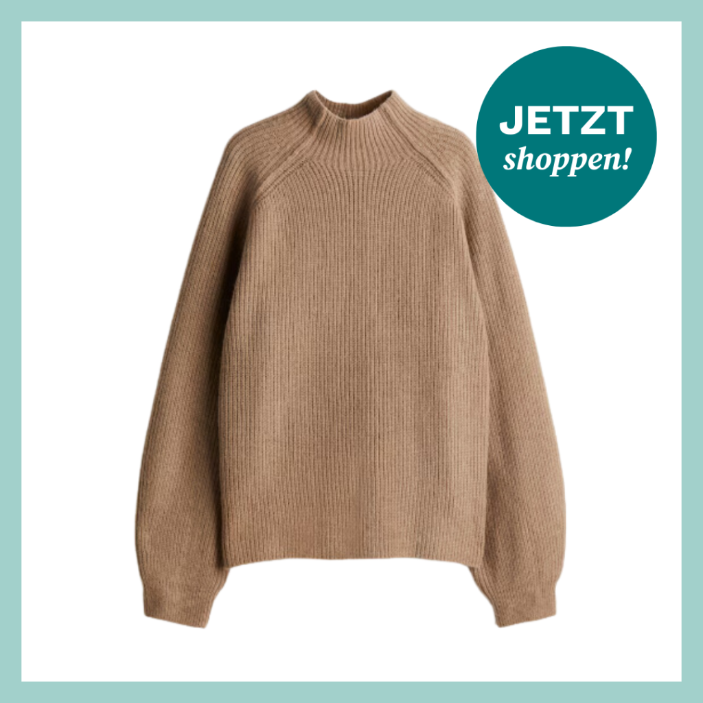 Mokkafarbener Pullover aus der aktuellen H&M-Kollektion