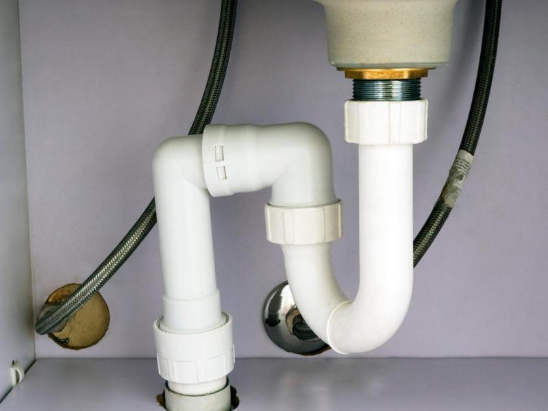 Siphon eines Spülbeckens.