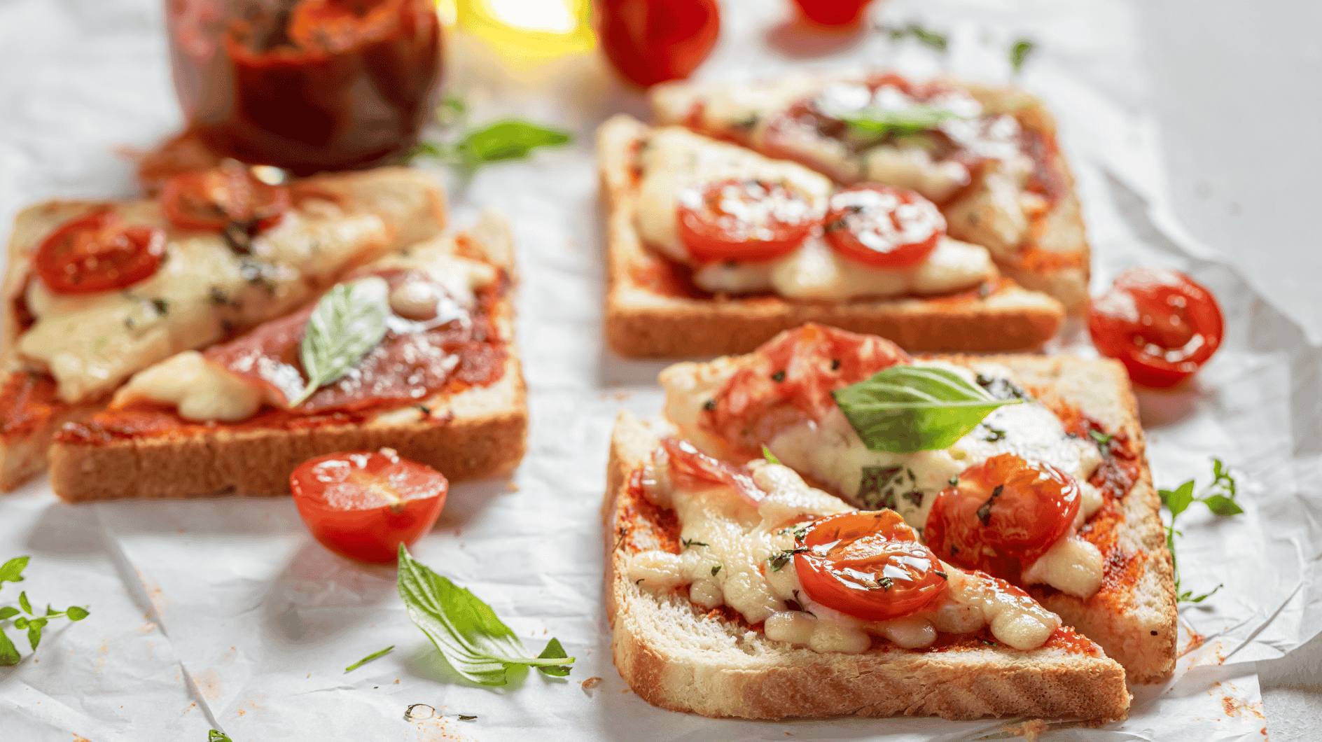 Pizzatoast aus der Heißluftfritteuse