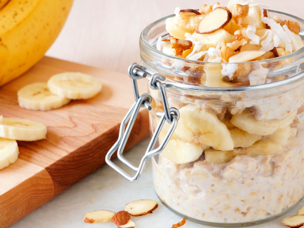 Overnight-Oats-Rezepte: Apfel-Zimt, Mango-Kokos und Schoko-Banane