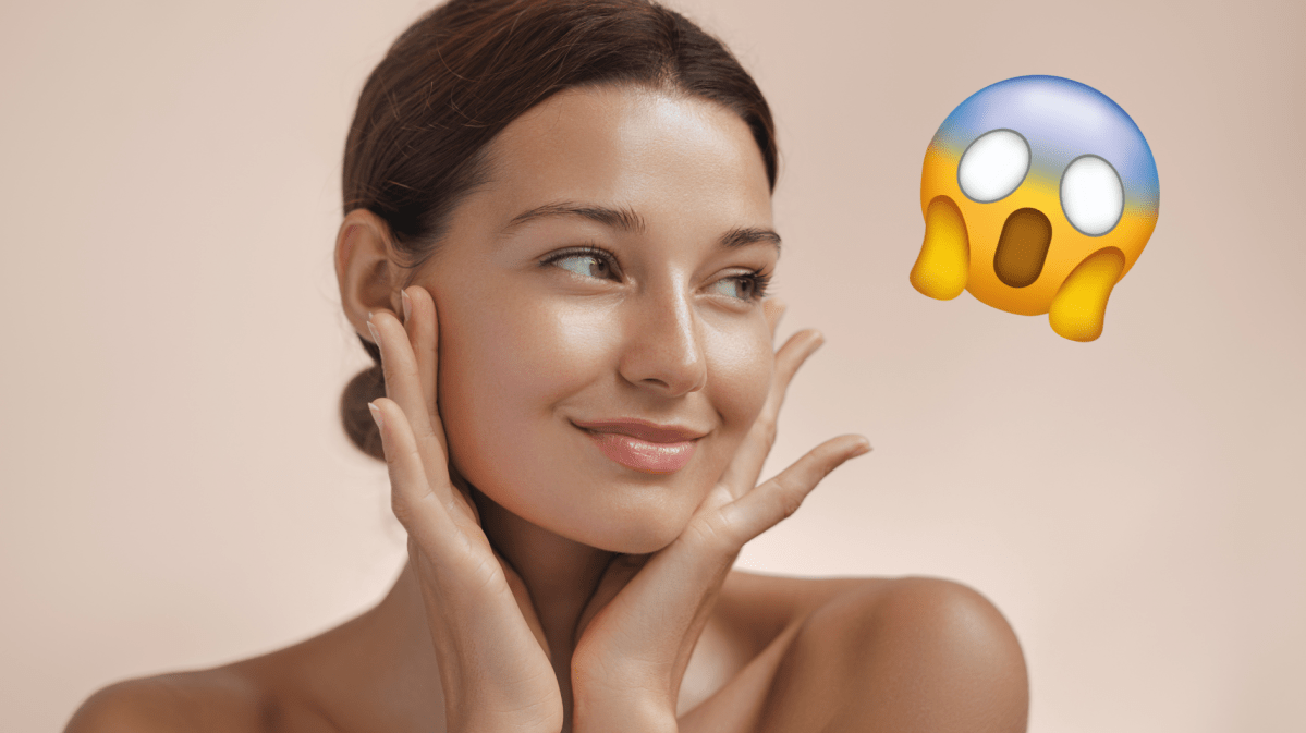 Frau mit einem strahlenden Teint