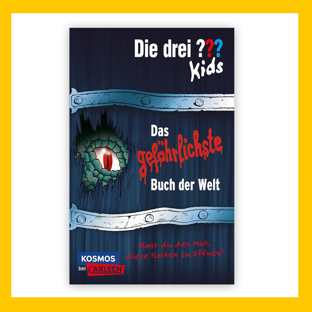 Cover 3 Fragezeichen Kids - Das gefährlichste Buch der Welt.