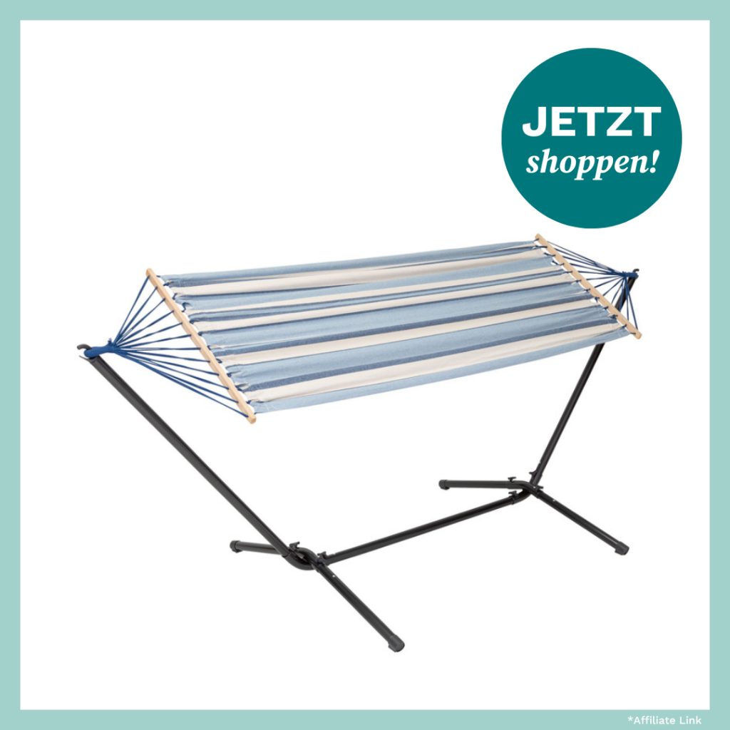 Produktbild einer H&auml;ngematte mit Gestell.