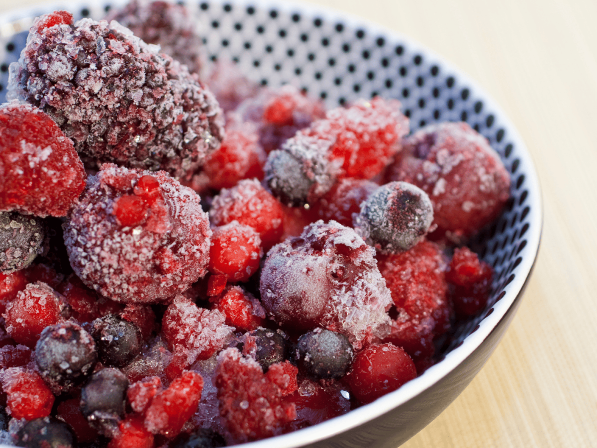 TK-Beeren in einer Sch&uuml;ssel.