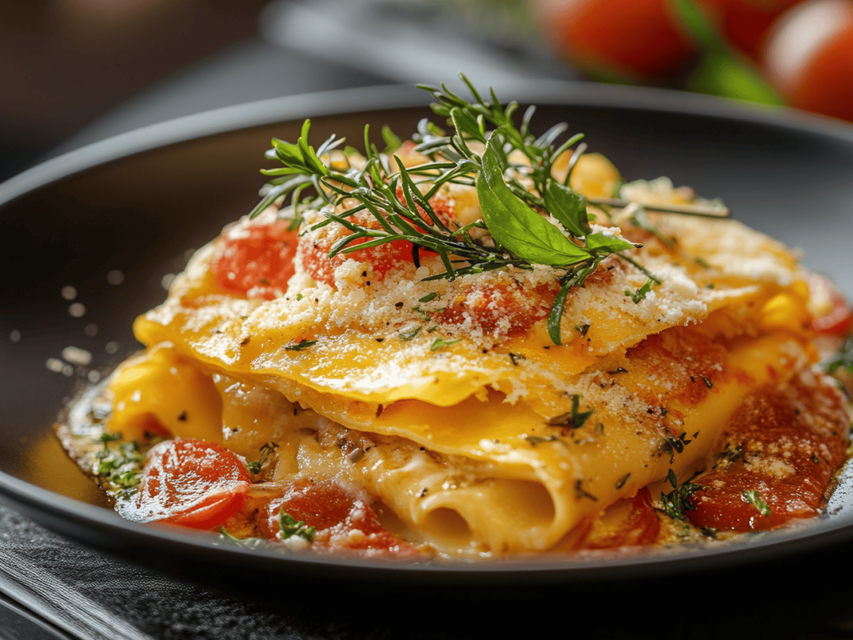 Perfekt bei Sommer-Hitze: Diese “offene” Lasagne muss nicht in den Backofen