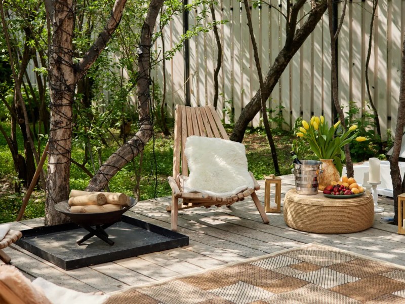 Terrasse im Frühling