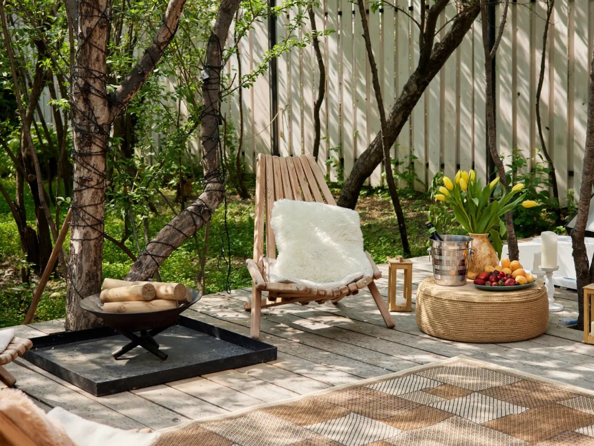 Terrasse im Fr&uuml;hling