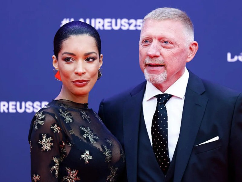 Lilian de Carvalho und Boris Becker auf einem Event.