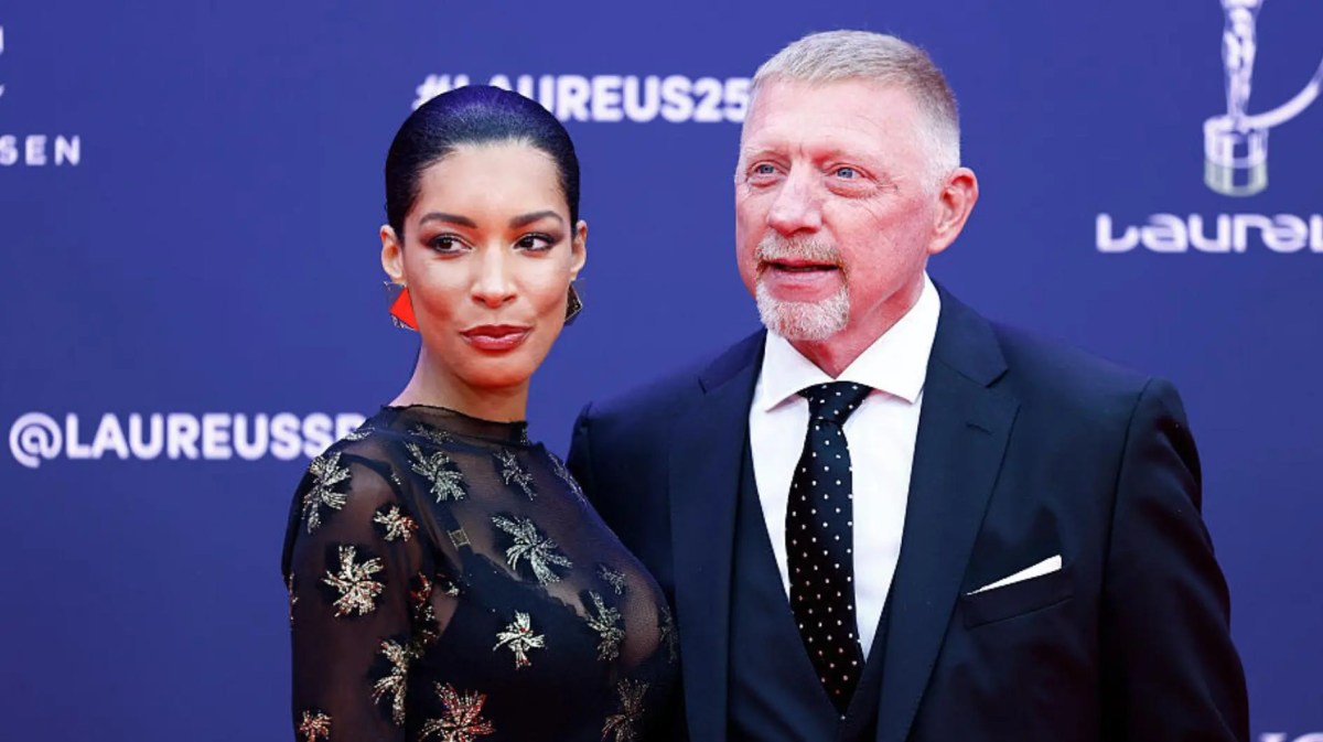 Lilian de Carvalho und Boris Becker auf einem Event.