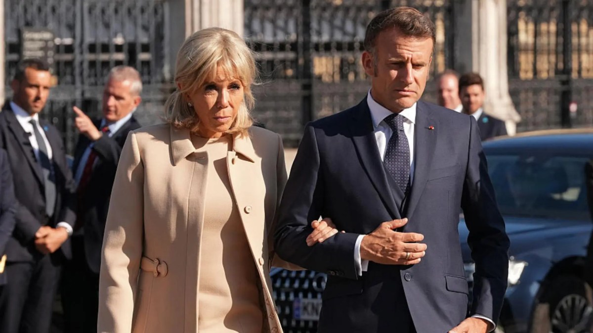 Brigitte und Emmanuel Macron am 8. Juli in London.