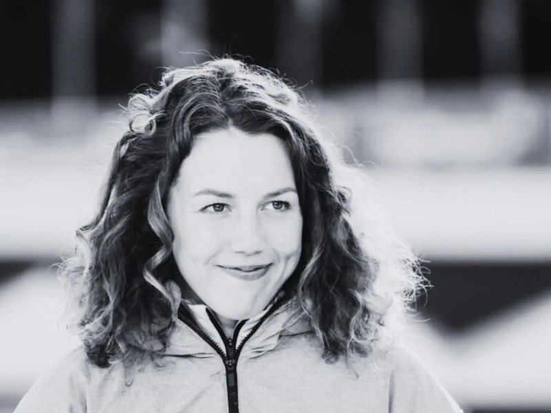 Laura Dahlmeier als Biathlon-Expertin im TV.