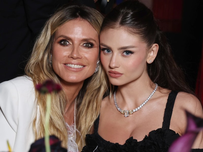 Heidi und Leni Klum auf einem Festival in Frankreich