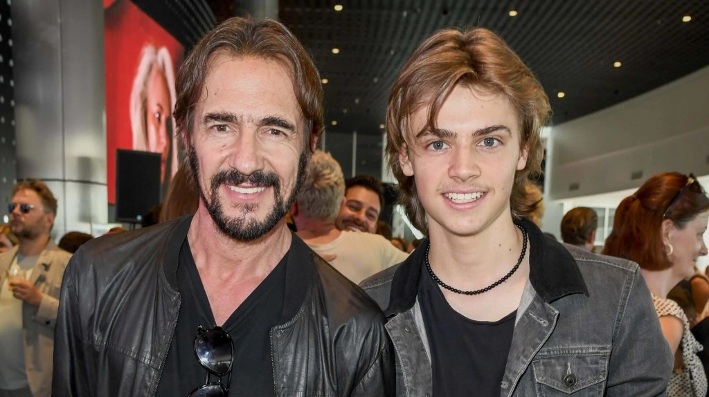 Thomas Hayo mit seinem Neffen Tim Hayo auf der Berlin Fashion Week im Juli 2025