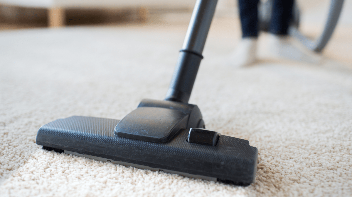 Nahaufnahme vom Staubsauger.