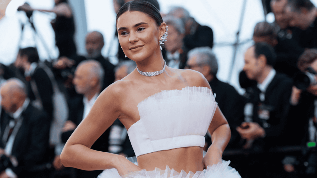 Stefanie Giesinger attending the L Ete Dernier (Last Summer) Premiere as part of the 76th Cannes Film Festival in Cannes.