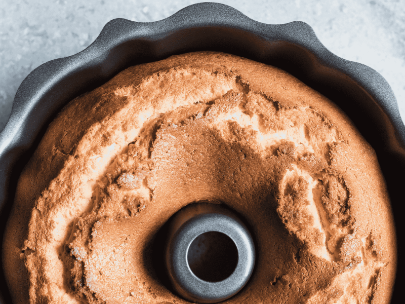 Kuchen in Gugelhupf-Form.