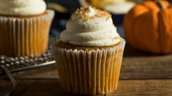Sweet Homemade Pumpkin Spice Cupcakes with Frosting