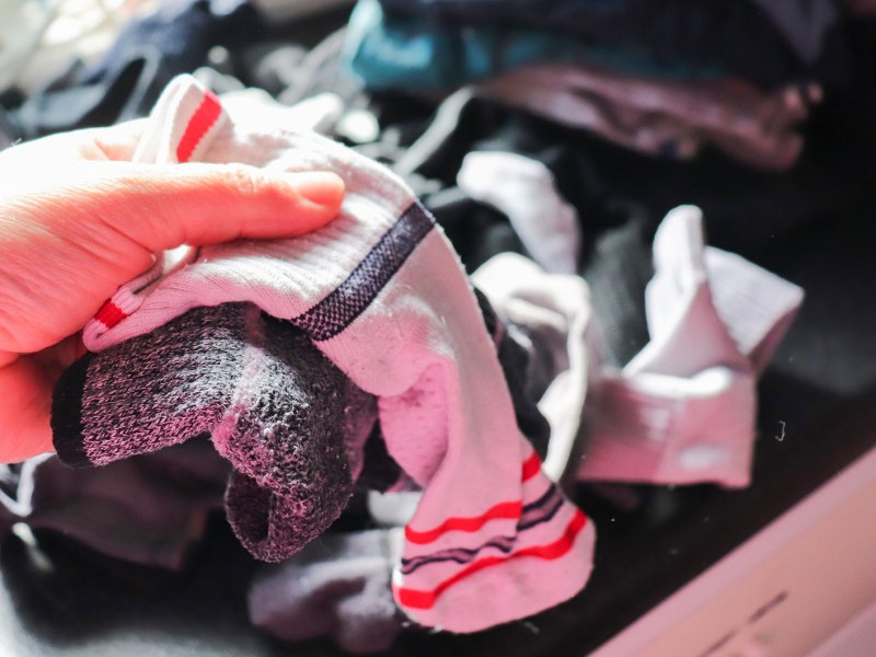 Hand sortiert Socken