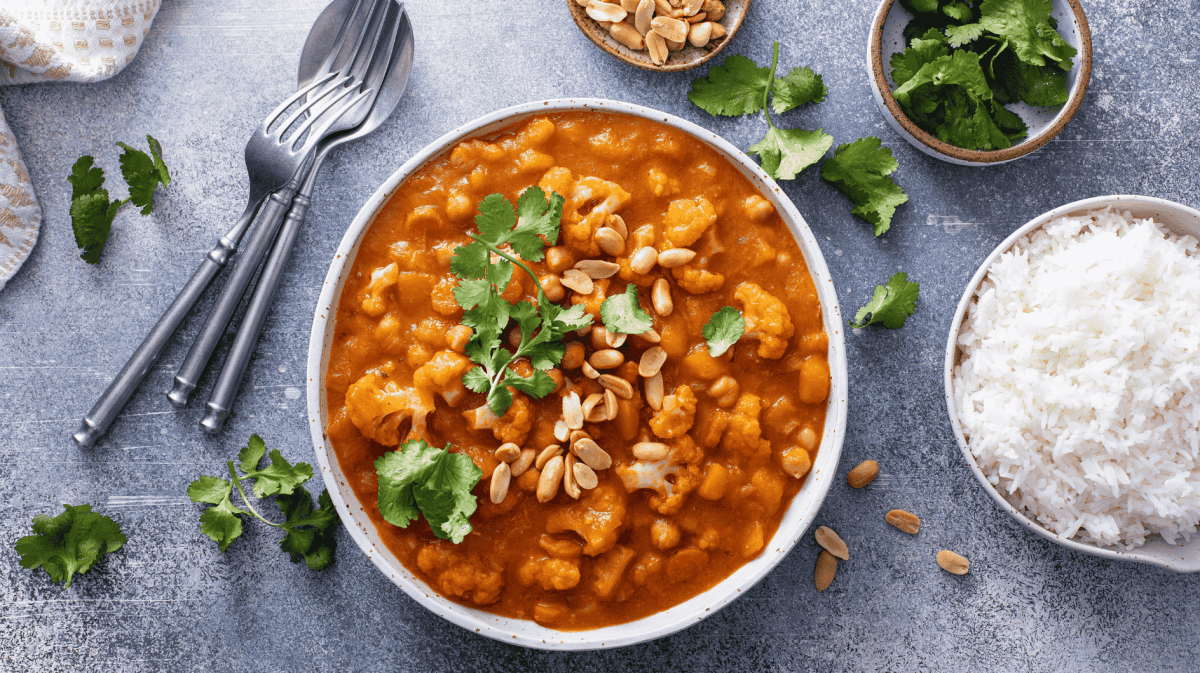 Veganer Eintopf mit Linsen.