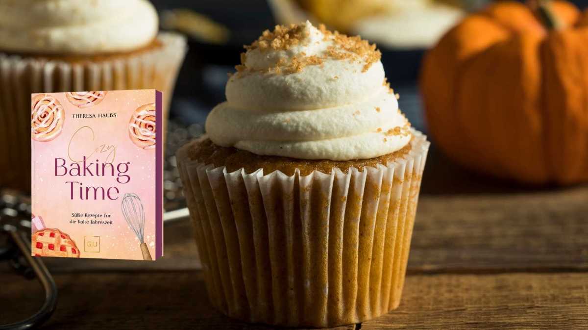 Kürbismuffin mit Backbuch Cozy Baking Time