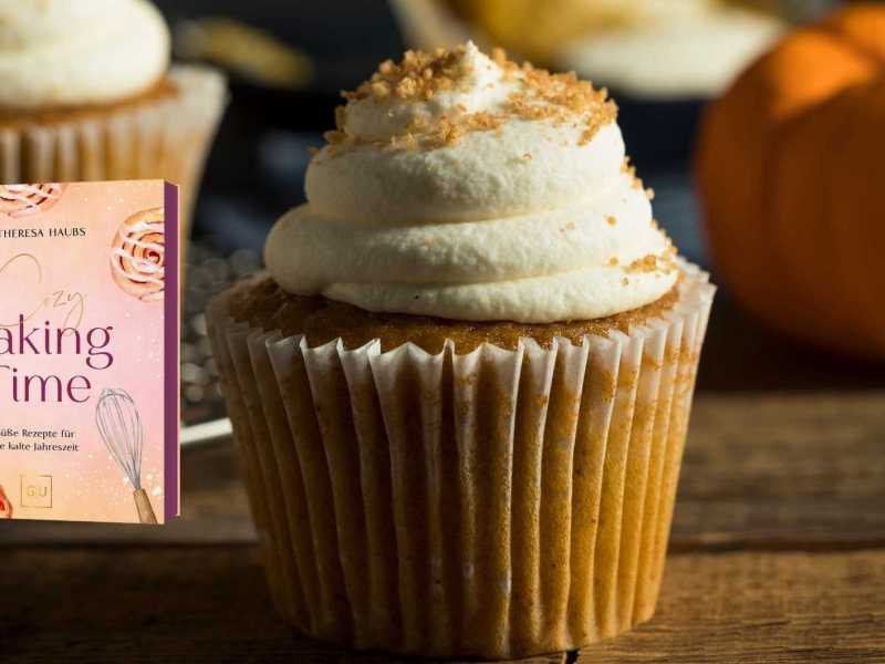 Kürbismuffin mit Backbuch Cozy Baking Time
