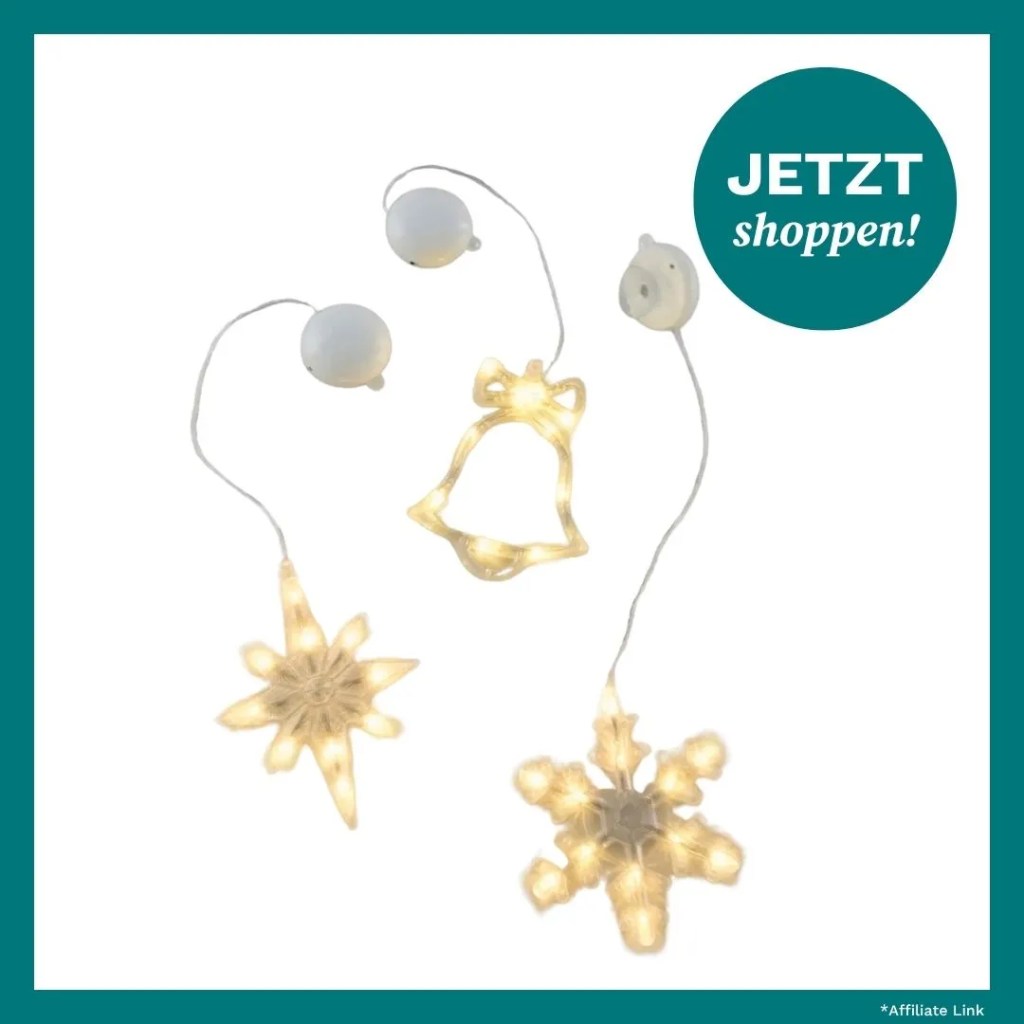 LED-H&auml;ngedeko mit Saugn&auml;pfen (3er Pack)