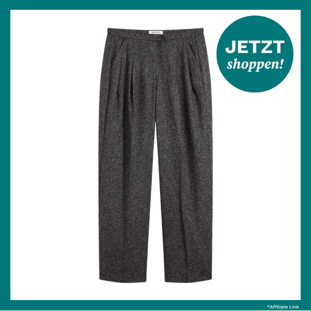 Graumelierte Herbst-Hose